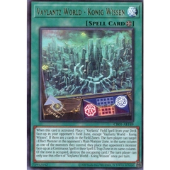 [ Bài Yugioh Chính Hãng ] CR01-AE149 Vaylantz World - Konig Wissen