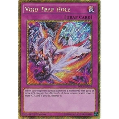 [ Bài Yugioh Chính Hãng ] Void Trap Hole - PGL3-EN038 - Gold Secret Rare 1st Edition