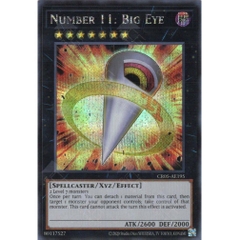 [ Bài Yugioh Chính Hãng ] CR05-AE195 Number 11: Big Eye (SER)