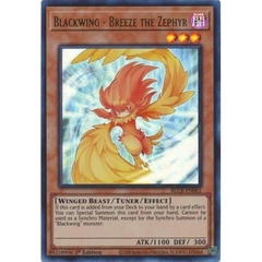 [ Bài Yugioh Chính Hãng ] Blackwing - Breeze the Zephyr - BLCR-EN061 - Ultra Rare 1st Edition
