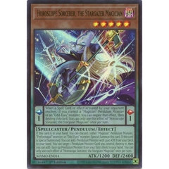 [ Bài Yugioh Chính Hãng ] Horoscope Sorcerer, the Stargazer Magician - MAMO-EN014 - Ultra Rare
