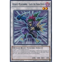 [ Bài Yugioh Chính Hãng ] Assault Blackwing - Sayo the Rain Hider - TDIL-EN047 - Rare 1st Edition