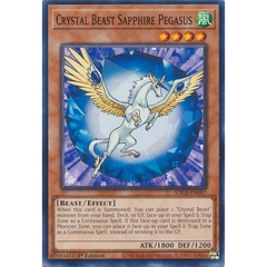 [ Bài Yugioh Chính Hãng ] Crystal Beast Sapphire Pegasus - SDCB-EN007 - Common 1st Edition