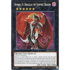 [ Bài Yugioh Chính Hãng ] INFO-AE101 Number 24: Dragulas the Vampiric Dragon - Common