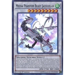 [ Bài Yugioh Chính Hãng ] Mecha Phantom Beast Jaculuslan - WSUP-EN034 - Super Rare 1st Edition