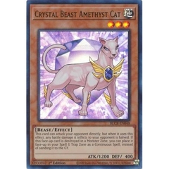 [ Bài Yugioh Chính Hãng ] Crystal Beast Amethyst Cat - BLCR-EN048 - Ultra Rare 1st Edition
