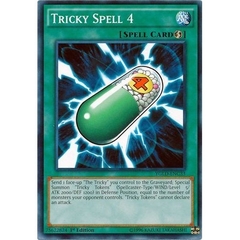 [ Bài Yugioh Chính Hãng ] Tricky Spell 4 - YGLD-ENC33 - Common Unlimited
