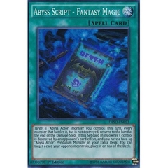 [ Bài Yugioh Chính Hãng ] Abyss Script - Fantasy Magic - DESO-EN023 - Super Rare 1st Edition