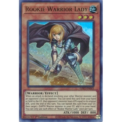 [ Bài Yugioh Chính Hãng ] Rookie Warrior Lady - GFP2-EN043 - Ultra Rare 1st Edition
