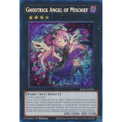 [ Bài Yugioh Chính Hãng ] Ghostrick Angel of Mischief - RA01-EN036 - Super Rare