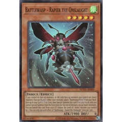[ Bài Yugioh Chính Hãng ] ROTA-AE009 Battlewasp - Rapier the Furious - Secret Rare