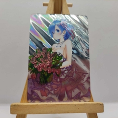[Thẻ Nhân Phẩm Custom]  Thẻ Bo Góc Anime Hình Nhân Vật RE:Zero Chất Lượng Cao RAM, REM, Emilia