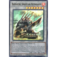 [ Bài Yugioh Chính Hãng ] Rampaging Smashtank Rhynosaber - STAS-EN043 - Ultra Rare
