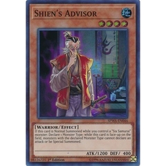 [ Bài Yugioh Chính Hãng ] Shien's Advisor - SPWA-EN046 - Super Rare 1st Edition