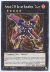 [ Bài Yugioh Chính Hãng ] Number C105: Battlin' Boxer Comet Cestus - LD10-EN043 - Common 1st Edition