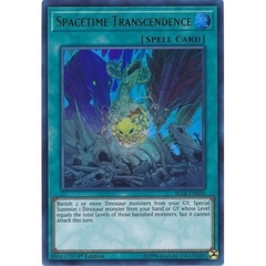 [ Bài Yugioh Chính Hãng ] Spacetime Transcendence - BLLR-EN029 - Ultra Rare 1st Edition