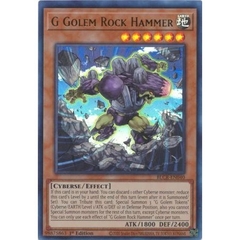 [ Bài Yugioh Chính Hãng ] G Golem Rock Hammer - BLCR-EN040 - Ultra Rare 1st Edition