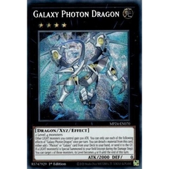 [ Bài Yugioh Chính Hãng ] Galaxy Photon Dragon - MP24-EN070 - Prismatic Secret Rare 1st Edition