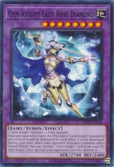 [ Bài Yugioh Chính Hãng ] Gem-Knight Lady Rose Diamond - MP23-EN134 - Common 1st Edition