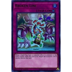 [ Bài Yugioh Chính Hãng ] Broken Line - MP18-EN156 - Ultra Rare 1st Edition