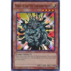 [ Bài Yugioh Chính Hãng ] Manju of the Ten Thousand Hands - THSF-EN033 - Super Rare 1st Edition
