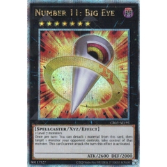 [ Bài Yugioh Chính Hãng ] CR05-AE195 Number 11: Big Eye - Quarter Century Secret Rare