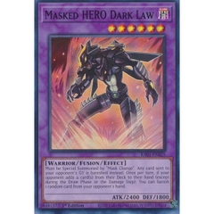 [ Bài Yugioh Chính Hãng ] Masked HERO Dark Law - RA01-EN025 - Super Rare