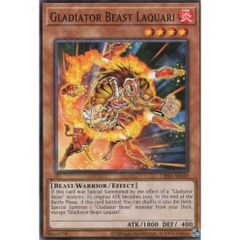 [ Bài Yugioh Chính Hãng ] CR06-AE049 Gladiator Beast Laquari - Common