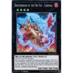 [ Bài Yugioh Chính Hãng ] Brotherhood of the Fire Fist - Cardinal - FIGA-EN026 - Super Rare 1st Edition