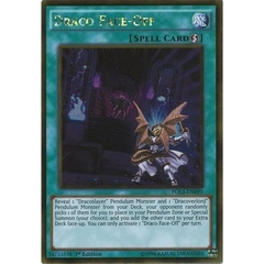 [ Bài Yugioh Chính Hãng ] Draco Face-Off - PGL3-EN090 - Gold Rare 1st Edition