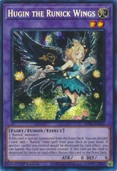 [ Bài Yugioh Chính Hãng ] Hugin the Runick Wings - MP23-EN249 - Prismatic Secret Rare 1st Edition