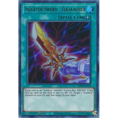 [ Bài Yugioh Chính Hãng ] Inzektor Sword - Zektkaliber - GFP2-EN156 - Ultra Rare 1st Edition