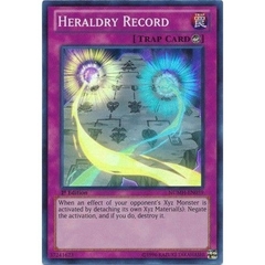 [ Bài Yugioh Chính Hãng ] Heraldry Record - NUMH-EN059 - Super Rare 1st Edition