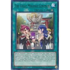 [ Bài Yugioh Chính Hãng ] The Great Mikanko Ceremony - AMDE-EN029 - Rare 1st Edition