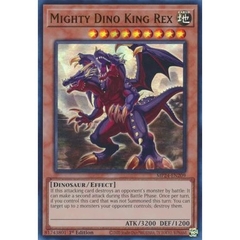 [ Bài Yugioh Chính Hãng ] Mighty Dino King Rex - MP24-EN209 - Ultra Rare 1st Edition