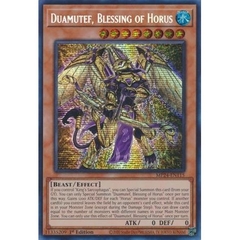 [ Bài Yugioh Chính Hãng ] Duamutef, Blessing of Horus - MP24-EN115 - Prismatic Secret Rare 1st Edition