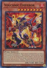 [ Bài Yugioh Chính Hãng ] Volcanic Emperor - LD10-EN018 - Ultra Rare 1st Edition