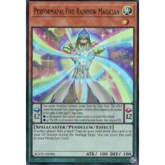 [ Bài Yugioh Chính Hãng ] AGOV-AE086 Performapal Five-Rainbow Magician (UR)