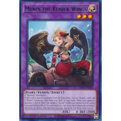 [ Bài Yugioh Chính Hãng ] Munin the Runick Wings - MP23-EN250 - Rare 1st Edition