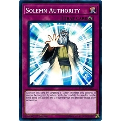 [ Bài Yugioh Chính Hãng ] Solemn Authority - LEHD-ENB29 - Common 1st Edition
