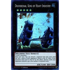 [ Bài Yugioh Chính Hãng ] Digvorzhak, King of Heavy Industry - INCH-EN050 - Super Rare 1st Edition