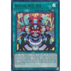 [ Bài Yugioh Chính Hãng ] Rescue-ACE HQ - MP24-EN282 - Ultra Rare 1st Edition