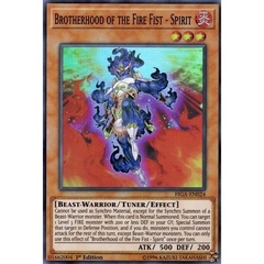 [ Bài Yugioh Chính Hãng ] Brotherhood of the Fire Fist - Spirit - FIGA-EN024 - Super Rare 1st Edition