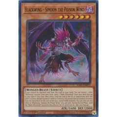 [ Bài Yugioh Chính Hãng ] Blackwing - Simoon the Poison Wind - RA01-EN012 - Ultra Rare