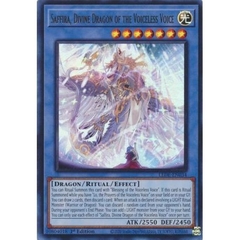 [ Bài Yugioh Chính Hãng ] Saffira, Divine Dragon of the Voiceless Voice - LEDE-EN034 - Ultra Rare 1st Edition