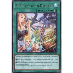 [ Bài Yugioh Chính Hãng ] CR01-AE160 Runick Golden Droplet