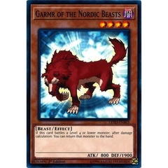 [ Bài Yugioh Chính Hãng ] Garmr of the Nordic Beasts - LEHD-ENB03 - Common 1st Edition