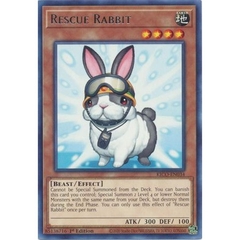 [ Bài Yugioh Chính Hãng ] Rescue Rabbit - KICO-EN034 - Rare 1st Edition