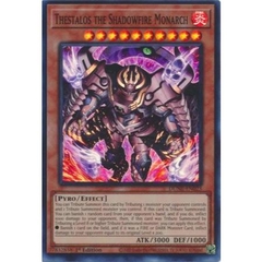 [ Bài Yugioh Chính Hãng ] Thestalos the Shadowfire Monarch - DUNE-EN023 - Super Rare 1st Edition