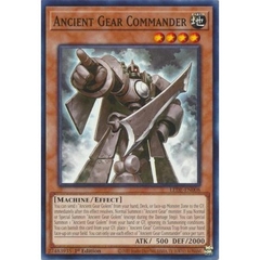 [ Bài Yugioh Chính Hãng ] Ancient Gear Commander - LEDE-EN008 - Common 1st Edition